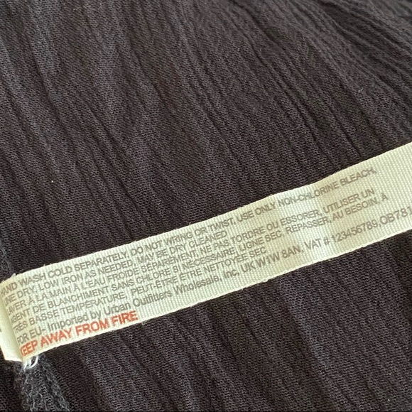 Free People once upon a rainbow black white strapless smocked jumper jumpsuit - Picture 9 of 10